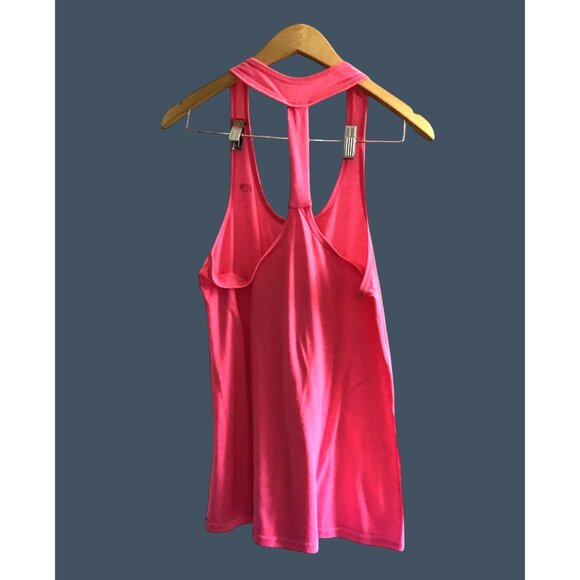 Athleta Pink Racerback Tank Top Size Medium Women's Size Small - Picture 2 of 4